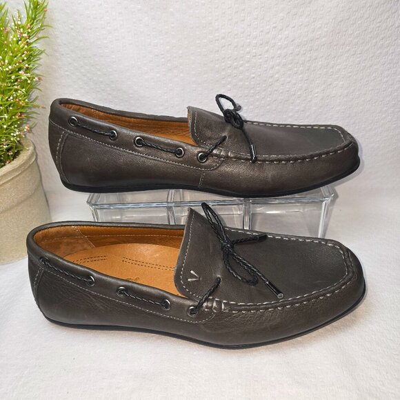 MENS VIONIC MERCER LUCA SHOE SLIP-ON LOAFER MOCASSIN GRAY SIZE 8 NWOT - Picture 4 of 10
